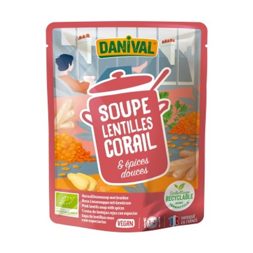 [Par Naturalia] Danival Soupe Aux Lentilles Corail & Épices Bio 50cl