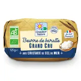 Grandeur Nature Beurre de Baratte Grand Cru aux Cristaux de Sel de Mer 125g