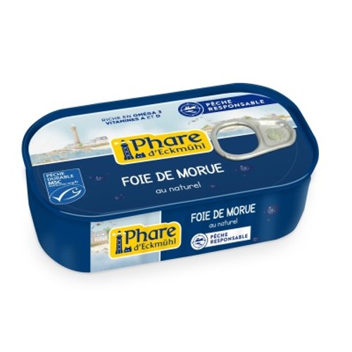 [Par Naturalia] Phare D'Eckmühl Foie De Morue Au Naturel Msc 121g