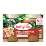 [Par Naturalia] Babybio Potimarron Vert et Butternut dès 4 mois Bio 2x130g