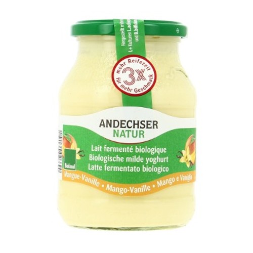 Andechser Yaourt Mangue Vanille Bio 500G