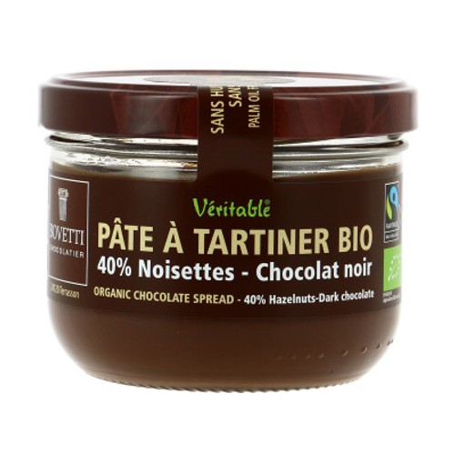 [Par Naturalia] Bovetti Pâte à Tartiner aux Noisettes et Chocolat noir Bio 350g