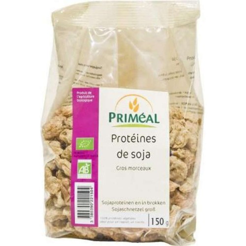 Priméal Protéines de Soja Gros Morceaux 150g