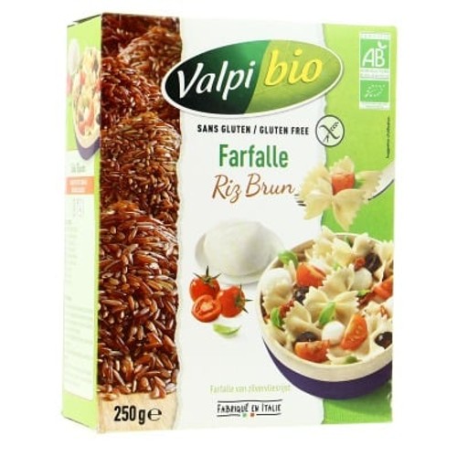 Valpibio Farfalle Riz Brun sans gluten Bio 250g