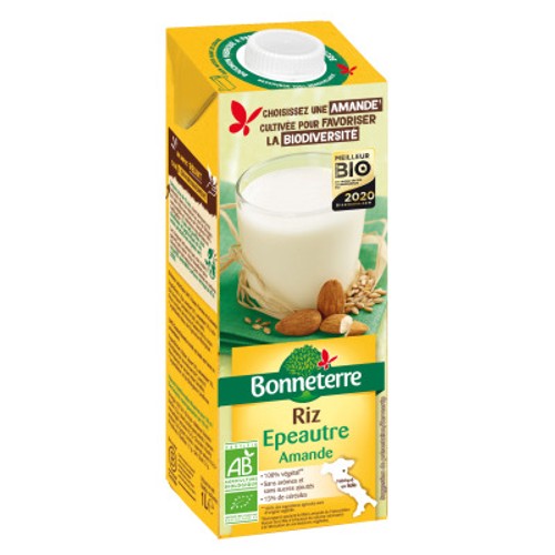 [Par Naturalia] Bonneterre Boisson Riz & Épeautre & Amande Bio 1L