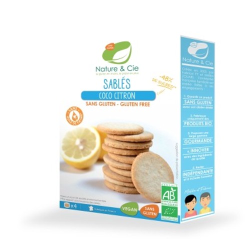 [Par Naturalia] Nature Et Compagnie Sablés Coco Citron Sans Gluten Bio 120g