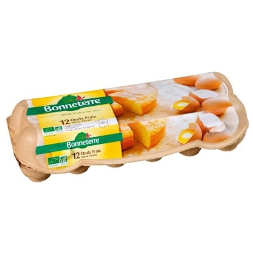 [Par Naturalia] Bonneterre Œufs Frais Bio Moyens 53/63g
