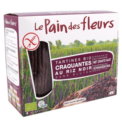 [Par Naturalia] Le Pain Des Fleurs Tartines Craquantes Riz Noir Bio 150g