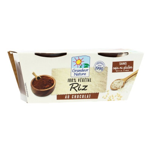 [Par Naturalia] Grandeur Nature Dessert Végétal Au Riz Et Chocolat Bio 2x100g