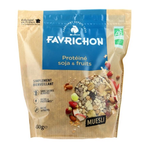 [Par Naturalia] Favrichon Muesli Protéiné Soja & Fruits Bio 450g