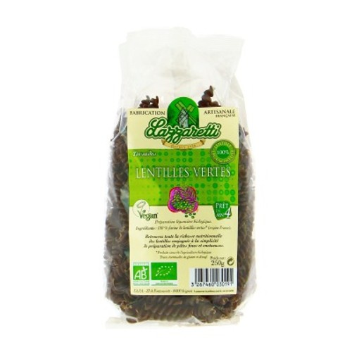 [Par Naturalia] Lazzaretti Torsades aux lentilles vertes Bio 250g