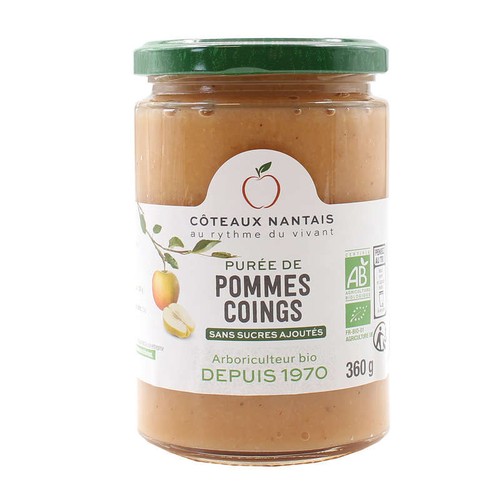 [Par Naturalia] Coteaux Nantais Purée Pommes Coing Sans Sucres Ajoutés 360G Bio