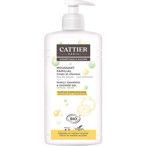 [Par Naturalia] Cattier Paris Gel Moussant familial eau de bleuet Bio 1L