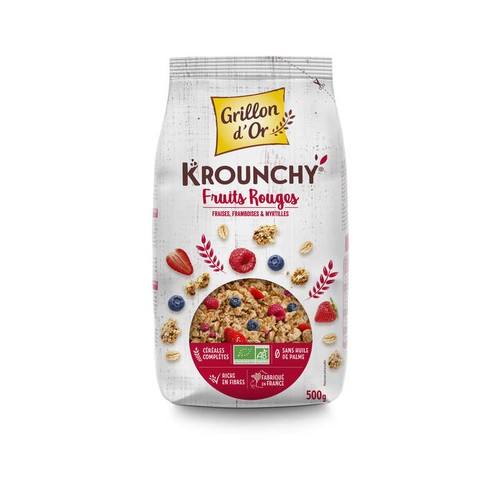[Par Naturalia] Grillon D'Or Crunchy Fruits Rouges Bio 500g