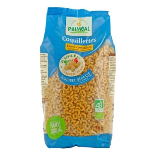Priméal Coquillettes Demi-Complètes Bio 1kg