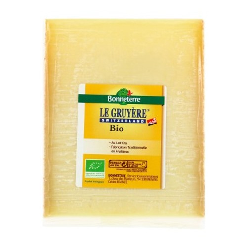 [Par Naturalia] Bonneterre Gruyère Suisse Aop Au Lait Cru 200G Bio