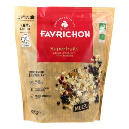 [Par Naturalia] Favrichon Muesli Superfruits Sans Gluten Bio 500g