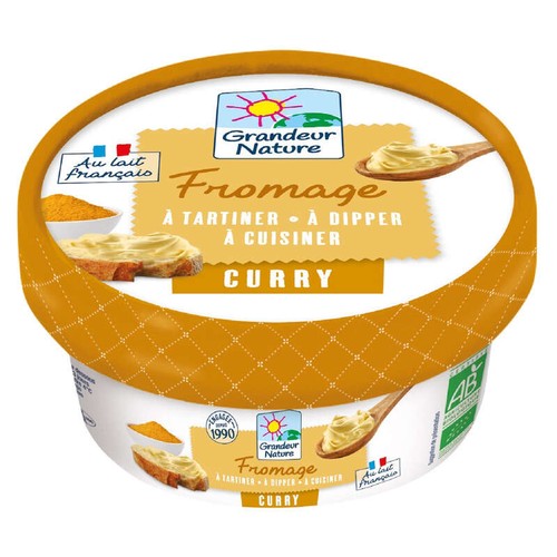 Grandeur Nature Fromage à la Crème Bio Ail et Fines Herbes 150g
