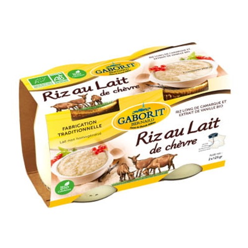Gaborit Riz Au Lait Chèvre Bio 2X125g