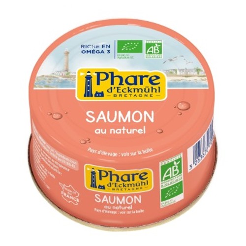 [Par Naturalia] Phare D'Eckmühl Saumon Naturel Sans Peau Ni Arêtes Bio 93g