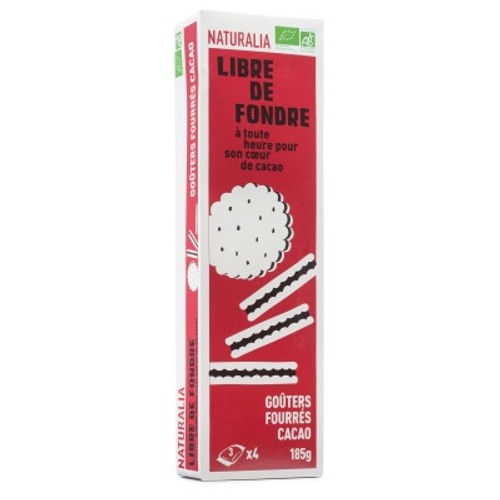 Naturalia Goûters Fourrés Cacao Bio 185g