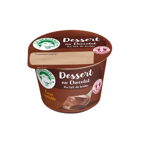 [Par Naturalia] La Bergerie Dessert Chocolat Au Lait De Brebis Bio 125g