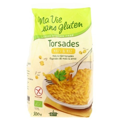 [Par Naturalia] Ma Vie Sans Gluten Torsades Maïs & Riz Sans Gluten Bio 500g