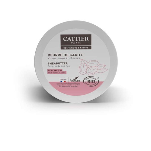 Cattier Beurre de karité 100 % Bio 100g