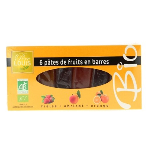 Père Louis Pâtes de Fruits en Barre Bio x6 180g
