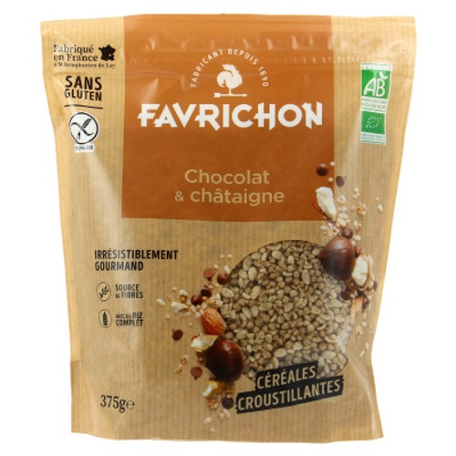 [Par Naturalia] Favrichon Muesli Chocolat & Châtaigne Sans Gluten Bio 375g