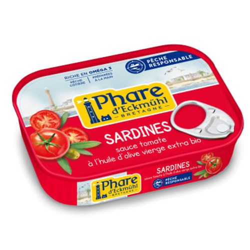 Phare d'Eckmuhl Sardines à La Sauce Tomate Msc 135g