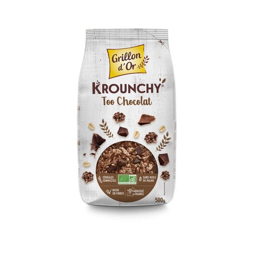 [Par Naturalia] Grillon D'Or Krounchy Too Choco Bio 500g
