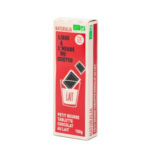 Naturalia Petit Beurre Tablette Chocolat au Lait Bio 150g