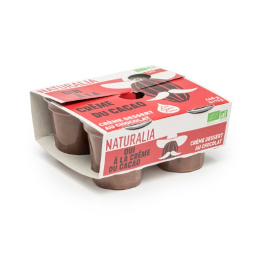 [Par Naturalia] Naturalia Crème Chocolat Bio 4x110g