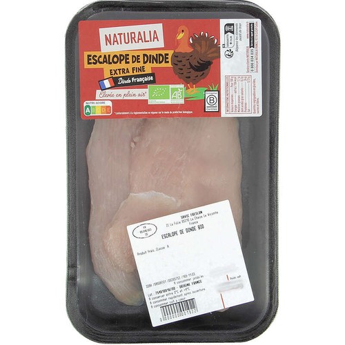 Naturalia Escalopes de Dinde *2 250g