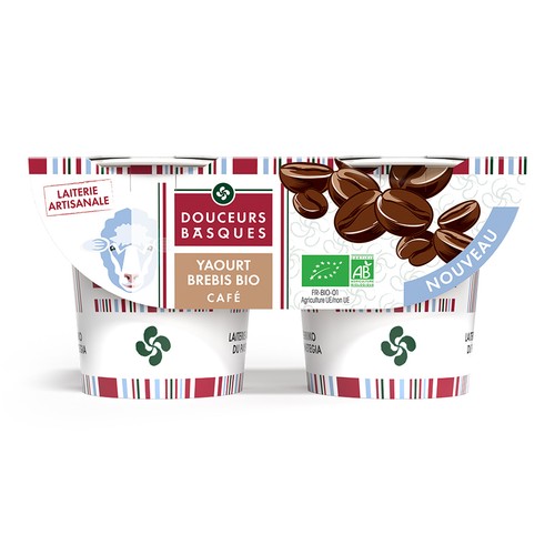 Douceurs Basques Yaourt Brebis Bio Café 2x125g