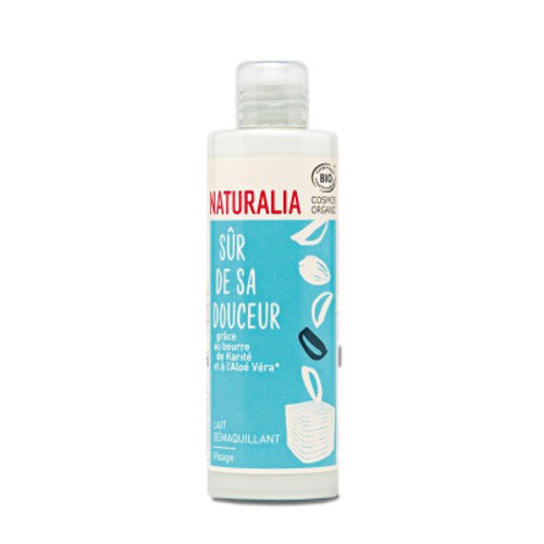[Par Naturalia] Naturalia Lait Démaquillant au Beurre de Karité & Aloe Vera Visage 200ml