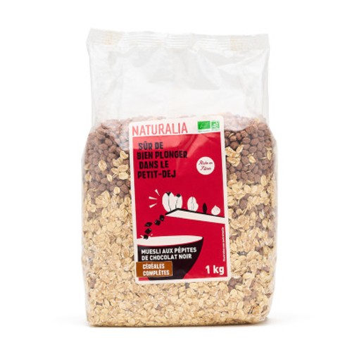 Naturalia Muesli aux Pépites de Chocolat Noir 1kg