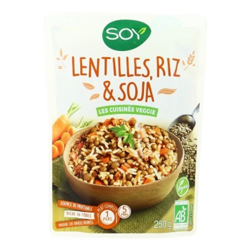 [Par Naturalia] Soy Salade Lentilles riz & Soja Bio 250g