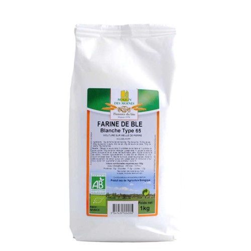 [Par Naturalia] Moulin Des Moines Farine de Blé Blanche Type T65 1kg