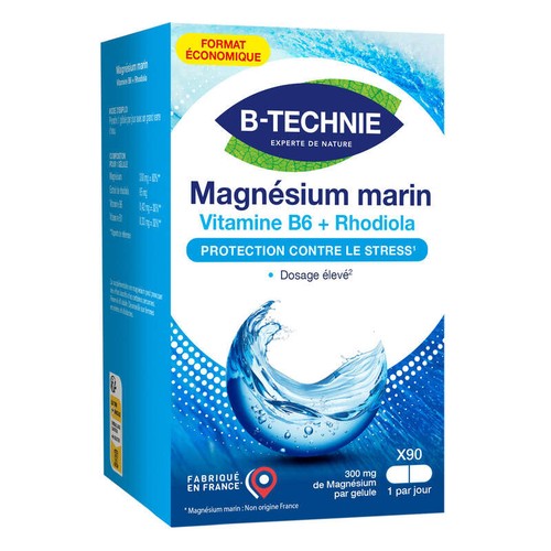 [Par Naturalia] Biotechnie Magnésium marin + Rhodiola 90 gélules