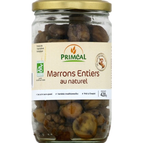 [Par Naturalia] Priméal Marrons Entiers D'Ardèche Au Naturel Bio 420g