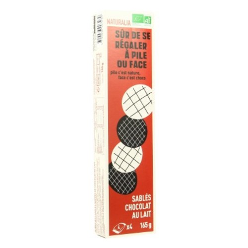 Naturalia Sablés Au Chocolat Au Lait Bio 165g