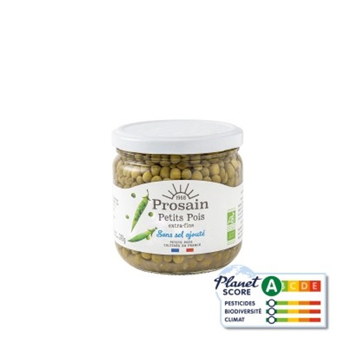 [Par Naturalia] Prosain Petit Pois Sans Sel Ajouté Bio 345g