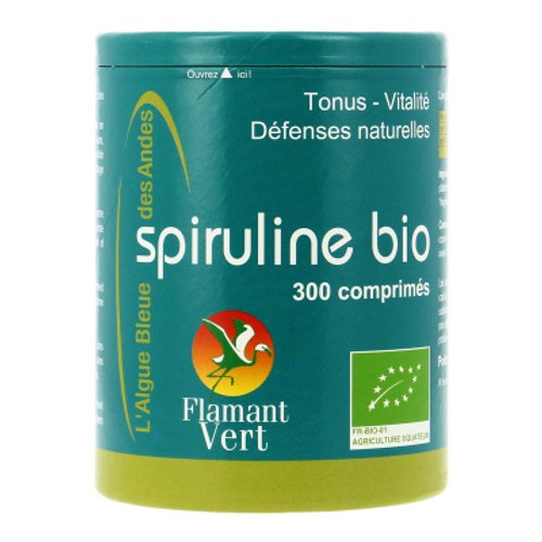 [Par Naturalia] Flamant Vert Spiruline Bio 300 comprimés