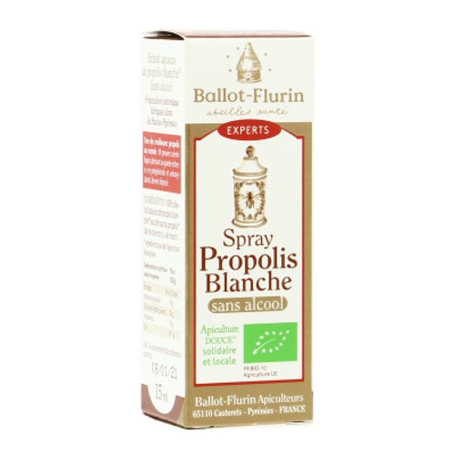 [Par Naturalia] Ballot Flurin Spray Propolis Blanche Sans Alcool Bio 15ml