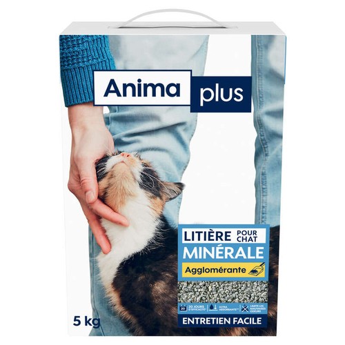 Casino Animaplus Litière Minérale agglomérant Pour Chat 5kg