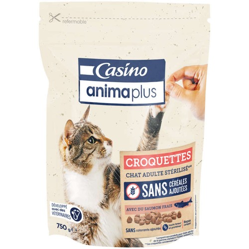 Casino Croquettes pour Chat Adulte Saumon 750g