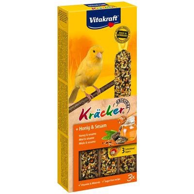 Vitakraft Friandises pour canaris Miel et Sésame, 3x30g