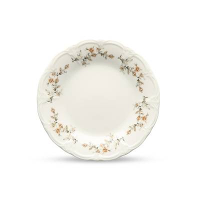 Collection Retro Assiette plate 16cm brown flower Retro